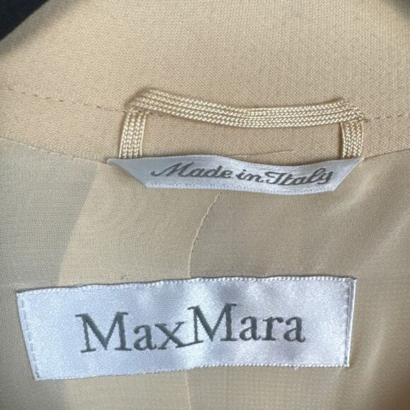 Max Mara Wool Blazer Size 6 Single Button Lightweight Designer Quiet Luxury - Picture 8 of 10